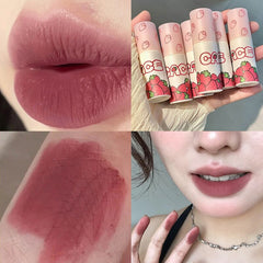 Yickyue 6 Colors Liquid Lipstick Velvet Matte Nude Pink Lip Gloss Waterproof Long Lasting Moisturizing Lip Mud Beauty Makeup Cosmetics