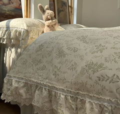YICKYUE  -  Fresh fashion french floral bedding set,twin full queen fairyfair lace cotton home textile bedspread pillow case duvet cover