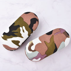 Double Interlayer with Mirror Camouflage Stripe Metal Contact Lens Case for Kit Box Dual Purpose Reading Glasses Case