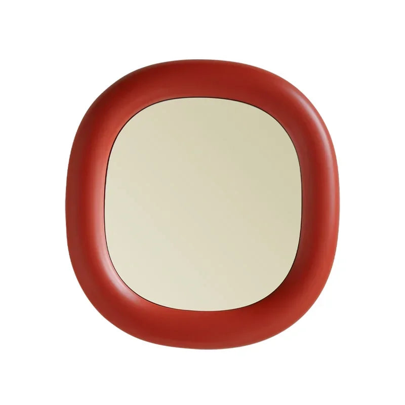 YICKYUE  -  Makeup Wall Mirror Items Small Barber Girls Nordic Bathroom Irregular Funky Circle Mirror Luxury Mini Espelhos Home Decorations
