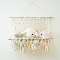 Nursery Toy Macrame Shelves Organizers Storage Boho Home Decor Display Stand Shelf for Kids Living Room Bedroom Decoration Gift