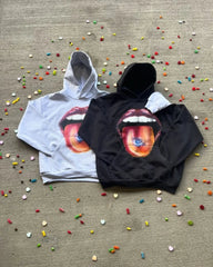 Hearujoy  2024 Summer New Fashion Big Lips Printed Oversized Hoodie Men's Y2K Street Hip Hop Harajuku Loose Long Sleeve Pullover Women's