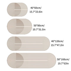 YICKYUE  -  Super Absorbent Kitchen Mat Non-slip Diatomite Kitchen Rug Elliptical Long Carpet Simple Line Bathroom Mat Kitchen Supplies