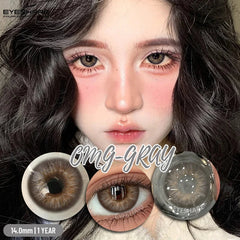 1 Pair Color Contact Lenses for Eyes Color Pupils Natural Brown Lenses Beautiful Pupils Cosmetic Gray Eye Lenses Yearly