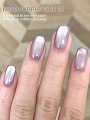 YICKYUE  -  1PC 15Ml Light Purple Cat Eye, UV LED curing, long-acting fast drying nail art gel - ideal gift for women For Spring