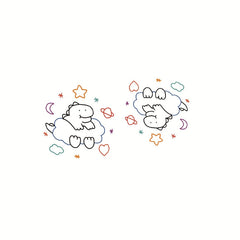 Cute Little Dinosaur Temporary Tattoo Sticker For Arm Wrist And Leg Men And Women And Children Body Art Sticker