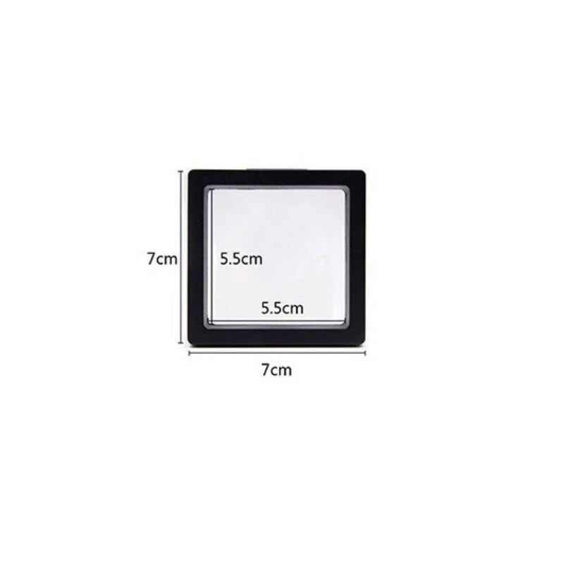 Acrylic Transparent Jewelry Box Earrings Jewelry Storage Jewelry Display Frame Sealed Anti-Oxidation Film Suspension Box Storage