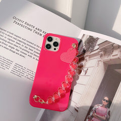Ins love bracelet phone case couples cover for iphone 11 12 pro max mini 7 8 plus se 2020 xsmax x xr soft silicone cute capa