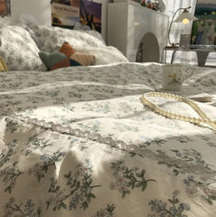 Yickyue -  Vintage french floral bedding set teen adult,romantic cotton twin full queen king home textile bed sheet pillow case duvet cover