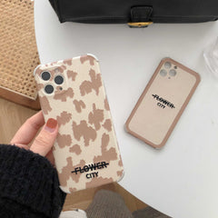 3D Relief Leopard embroidery soft silicone phone case for iphone 12 mini 11 pro max 8 7 plus se 2020 xsmax x xr coffee cover