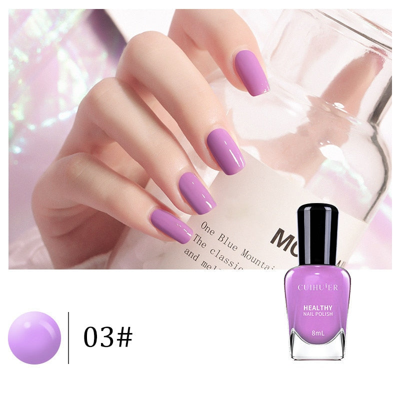New 8ml Nail Polish No Baking Tearable Water-based Quick-drying Nail Polish Nude Transparent Nail Polish Peelable Nail Polish
