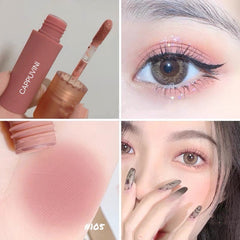 6 Colors Matte Liquid Eyeshadow Cream Long Lasting Waterproof Orange Apricot Nude Eye Shdaow Natural Cheek Contour Makeup Blush