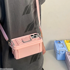 YICKYUE  -  Simple Storage Box Mobile Phone Storage with Creative Fashion Bag Convenient Travel Strap Portable Storage Box Multi Purpose