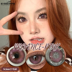 1 Pair Colorful Contact Lenses for Eyes Fashion Natural Gray Pupils Beauty Makeup Purple Color Lens Brown Eye Contacts