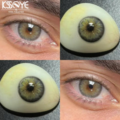 YICKYUE  -  2Pcs Best Selling Contacts Colored Lenses Korea Myopia Degree Green Grey Series Soft Lens Eye Beauty Pupil Fast Shipping