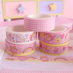 2pcs/lot Cute Washi Tape Set Japanese Paper Planner Masking Tape Adhesive Tapes Stickers Decor Stationery Tape
