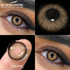 YICKYUE  -  2pcs New Colored Contact Lenses Fashion Yearly Green Eyes Lenses Natural Blue Eye Lenses Gray Pupils Lens Free Shipping