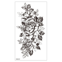 42 Designs Waterproof Temporary Tattoo Stickers Small Full Arm Flower Arm Tattoo Sticker Flower Waterproof Lasting For Men Women