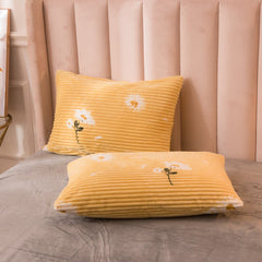 2pcs/set 48x74cm Cartoon Print Pillowcase Winter Warm Comfortable Magic Velvet Pillow Cover Home Decorative Sleeping Pillowcases