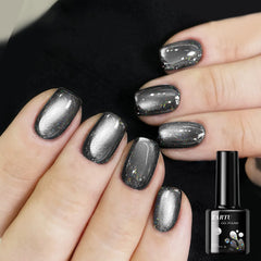 YICKYUE  -  8ML Magnetic Cat Eye Gel Nail Polish Crystal Glassy Romantic Soak Off UV LED Gel Moonlight for Holiday DIY Art Party Birthday