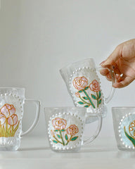Hand Painted Flower Cup