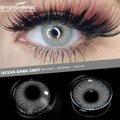 YICKYUE  -  1 Pair Natural Contact Lenses Colorful Contact Lenses for Eyes Blue Lenses Gray Eye Lenses Brown Lens Yearly Eye Lenses
