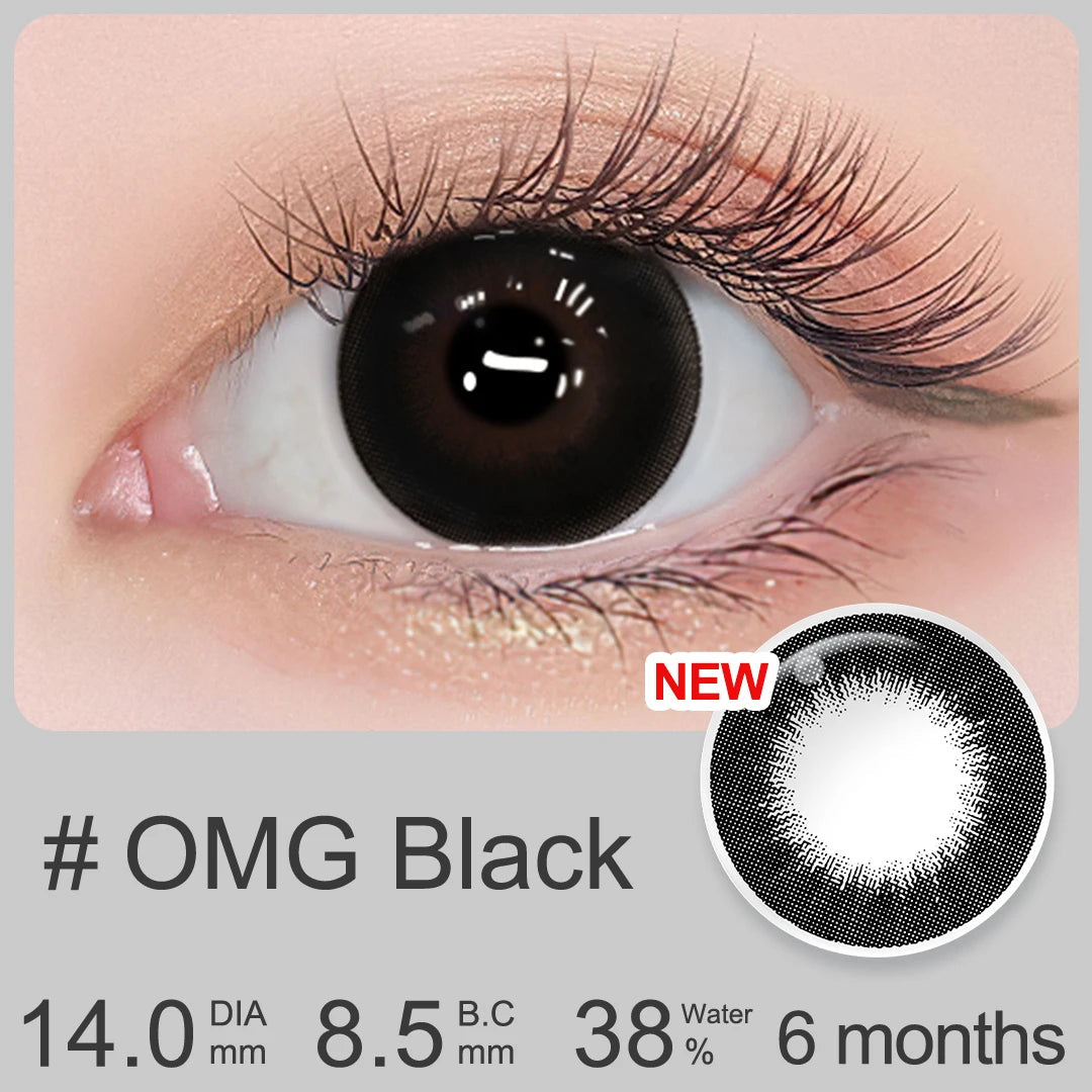 YICKYUE  New (0.00~-6.00) Prescription Contact Lenses With Degree Color Contact Lenses For Myopia Gray Lenses Eye Lenses