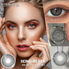 YICKYUE  1 Pair Natural Colored Contact Lenses for Eyes Gray Eye Lens Fashion Blue Lenses Cosmetic Brown Eyes Contacts Yearly