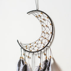 Moon Dream Catcher For Home Decor Boho Wall Hanging Dream Catcher with Lights Room Decoration Wedding Birthday Christmas Gift
