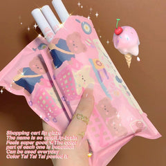 5Pcs Candy Paper Pack Lipstick Set Matte Velvet Lip Mud Makeup Waterproof Non-stick Cup Lip Glaze Set Lipgloss Cosmetics TSLM1