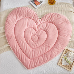 High Quality Heart Shaped Kid Bed Blaknet Comfortable Safe Non-toxic Child Quilt for Bed Bedroom Home Decor Blankets Kids Quilts