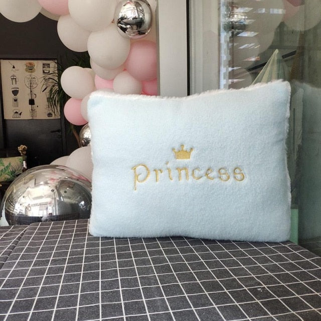 Plush Heart Crown Pillow Stuffed Soft Pink Princess Style Cushion Home Sofa Decor Throw Pillow Star Moon Clouds Shape Cushion