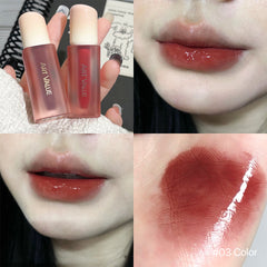 YICKYUE  -  Waterproof Mirror Nude Lip Gloss Red Lip Glaze Moisturizing Long-Lasting Velvet Liquid Lipstick Korean Women Makeup Cosmetics