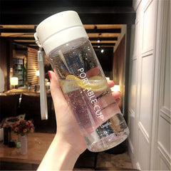 22oz/27oz Sports Water Bottles Portable Large Capacity Cup Reusable Plastic Water Bottle Climbing Hiking Direct Drinking Bottle
