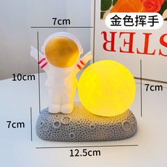 Astronaut Night Light Desk Decoration Room Bedside Desktop Layout Small Table Lamp Home Decor