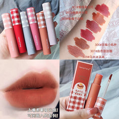 Yickyue Soft Matte Lipstick Lightweight Lip Clay Lip Cream Velvet Waterproof Long Lasting Smooth Lip & Cheek Makeup Lip Glaze Cosmetics