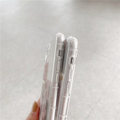 Ins korea label david phone case clear silicone cover for iphone xr xs max 7 8 plus x 11 12 mini pro max protective capa conque