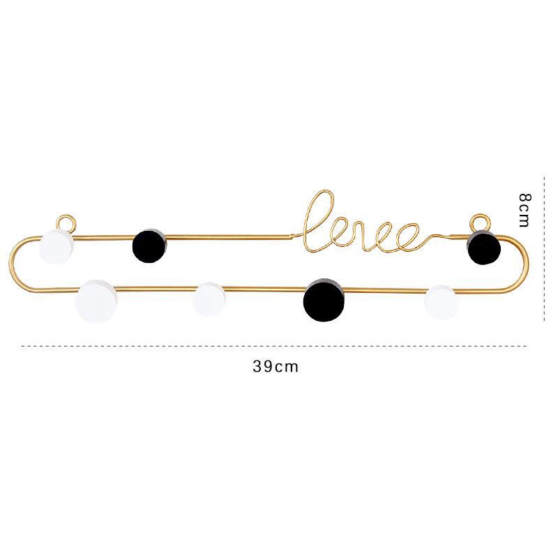 Nordic LOVE Letter Wall Hook Metal Key Holder Wall Coat Rack Hat Clothes Handbag Hooks Hanger Creative Decoration Organizer