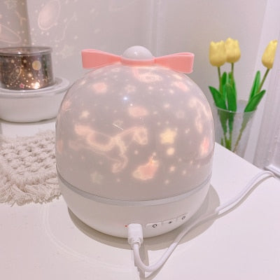 LED Rotating Music Projector Starry Night Light Romantic Projection Light Led Rainbow Starlight Sky Romantic Light Novel