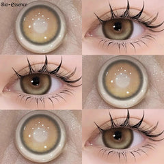 YICKYUE    1 Pair Natural Color Contact Lenses Korean Brown Lenses Beauty Fashion Gray Lense Blue Lenses with High Quality Lens