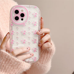 Fashion Aesthetic cute Rose Flower Transparent Protect soft case for iphone 13 12 11 Pro Max X XR XS MAX 7 8 Plus clear cover
