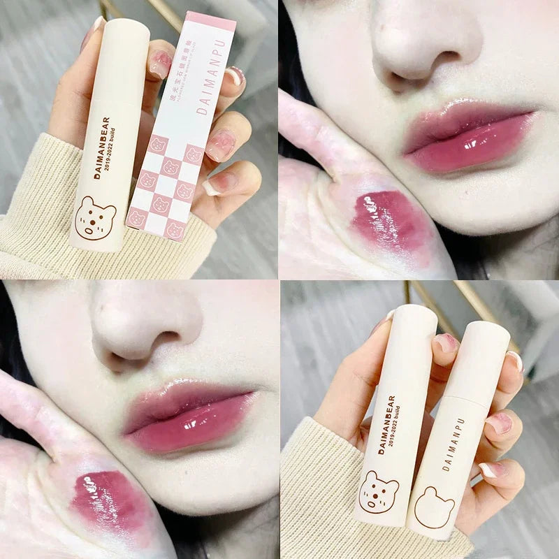 YICKYUE  -  Lasting Lip Plumper Lipglaze Mirror Glass Water Glossy Lipgloss High Color Moisturizer Lip Tint Lipstick Lips Makeup Cosmetics