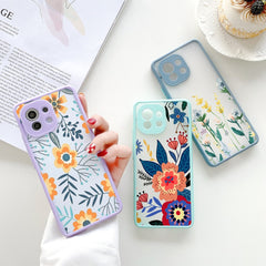 Flower Matte Case For Xiaomi Redmi Note 11 Case Shockproof Fundas Xiaomi Redmi 9A 9C 9T Note 7 8 9 10 Poco M3 F3 M4 X3 Pro Cover