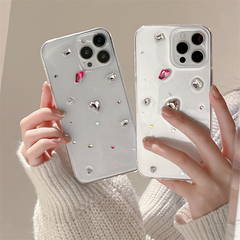 Cute cover for iphone 11 12 mini pro max 7 8 plus xsmax xr x couple phone case lover bear sweet cat shell soft silicone conque