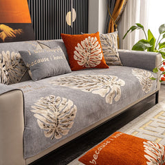 Black Sofa Covers Modern Chenille Sofa Cushion Seasons Universal Non-slip Armchair Couch Cover Sofa Cover Towel for Living Room