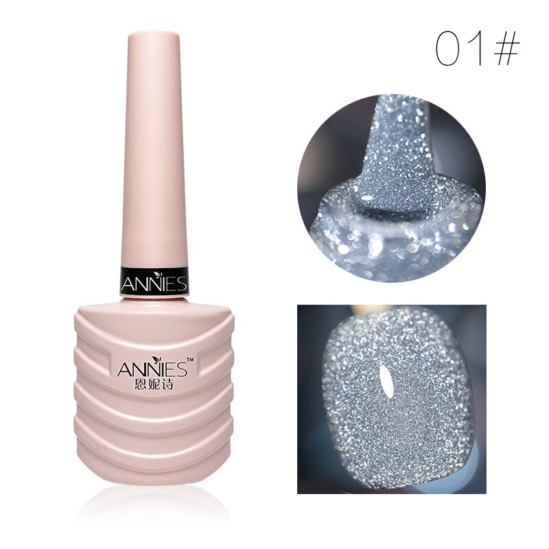 Ennisi Explosion Diamond Glitter Nail Gel Polish Sequins UV Gel Nail Varnish Nail Art Crystal Diamond Bundi Powder Nail Gel Glue