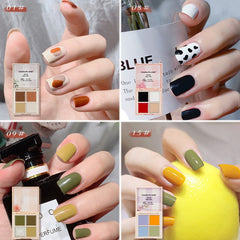 3/4 Color Solid Cream Gel Nail Polish Soak Off UV LED Semi-Permanent Canned Gel Painting Nail Art DIY Nail Kit Korea Manicure