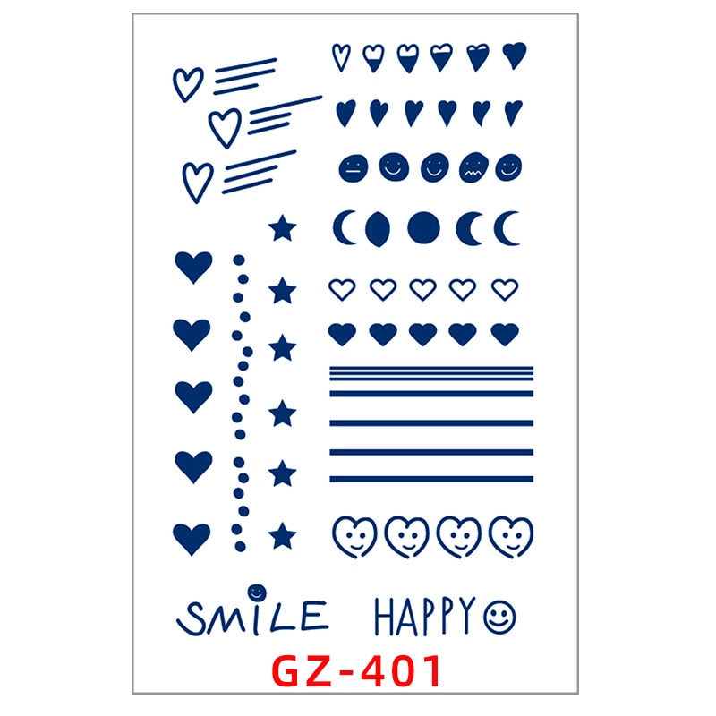 40 Designs Waterproof Temporary Tattoo Stickers Small Fresh And Non-reflective Tatoo Stickers Flash Fake Tattoos For Men Women