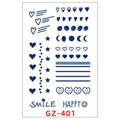 40 Designs Waterproof Temporary Tattoo Stickers Small Fresh And Non-reflective Tatoo Stickers Flash Fake Tattoos For Men Women