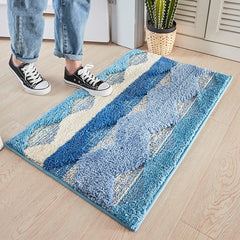 Bubble Kiss Shaggy Bath Mat Thicker Soft Comfortable Indoor Carpet for Home Decor Blue Floor Rug In The Room Door Mat Entrance